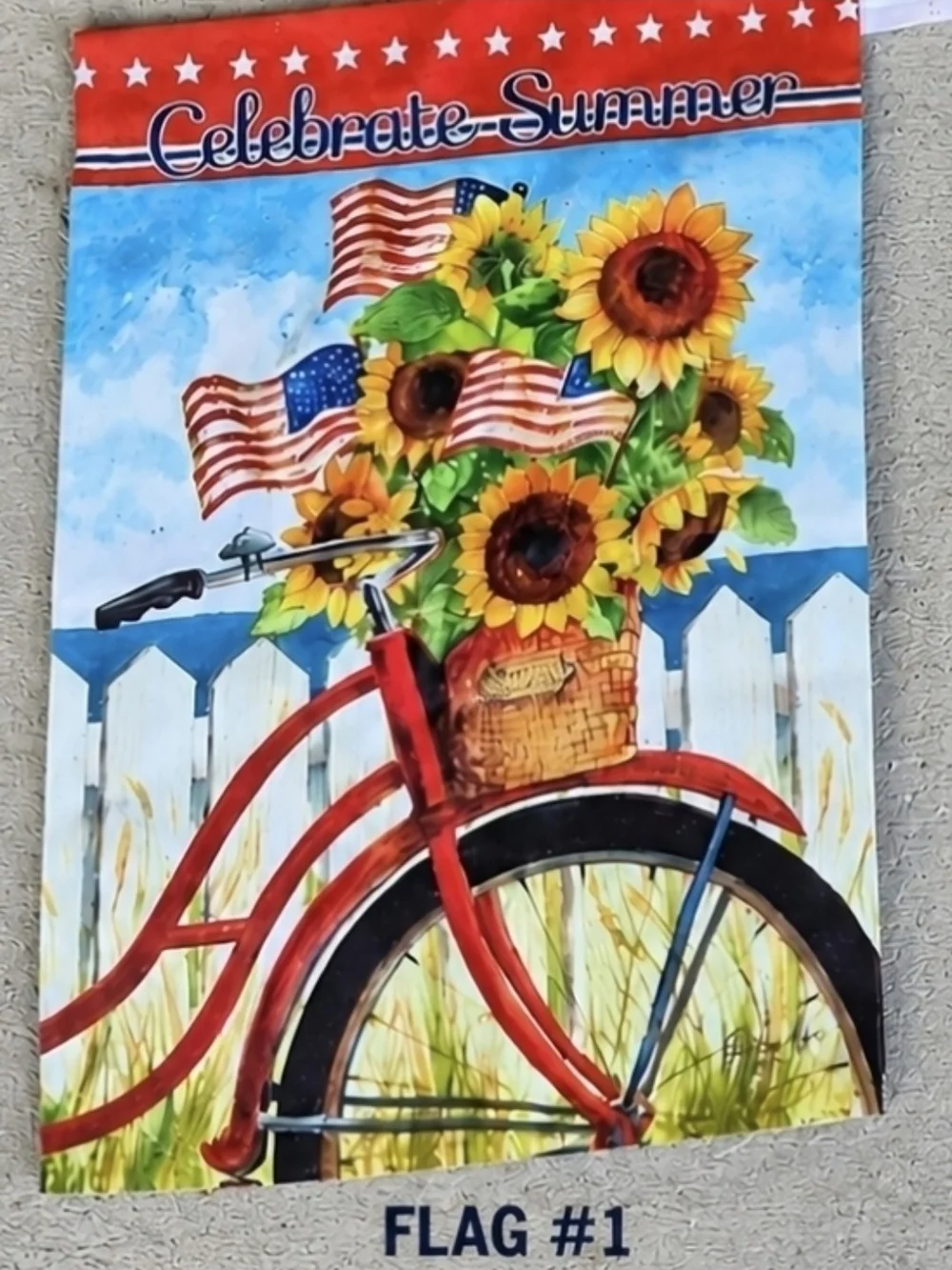 🇺🇸 Patriotic Home Décor Bundle – 2 Outdoor Garden Flags & USA Wall Plaque